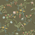 Marina – Floral Trellis Wallpaper – Green