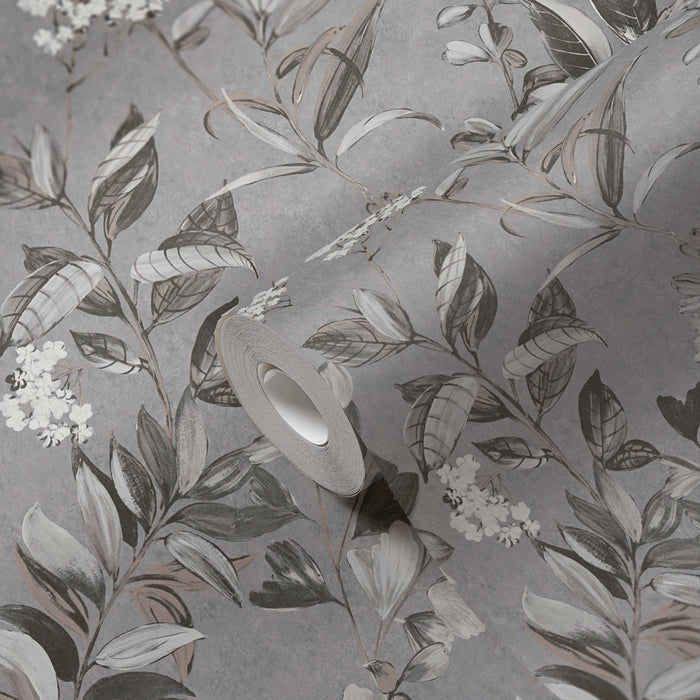 Meadow Whisper - Architects Wallpaper - Grey
