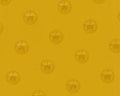 Medusa Heads Wallpaper  - Yellow Gold - Discontinuing