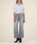 Meg High Rise Fab Ab Wide Leg w/ Seam Detail
