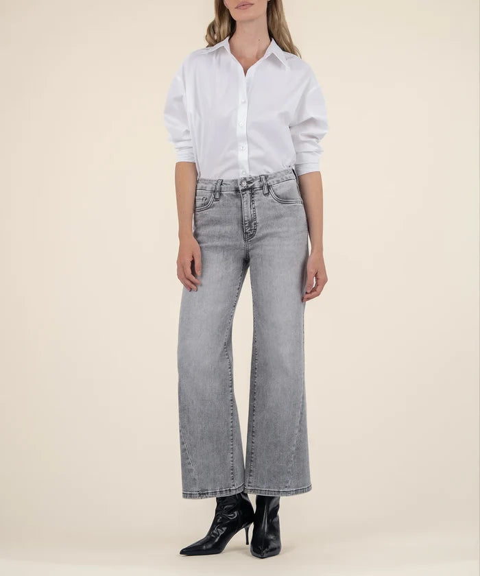 Meg High Rise Fab Ab Wide Leg w/ Seam Detail