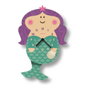 Mermaid Pendulum Clock - Wood