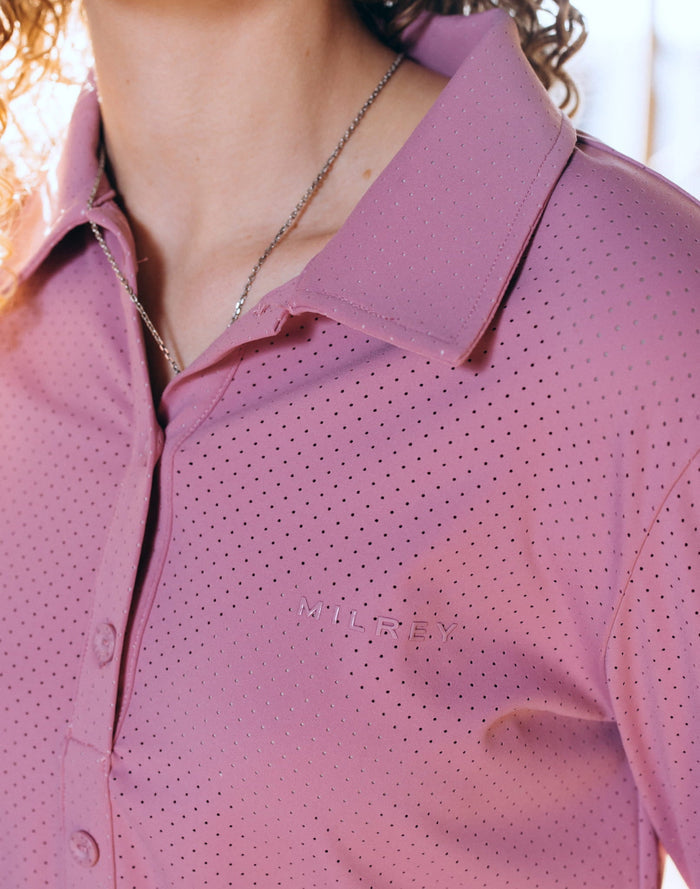 Milrey Callie Blouse Long Sleeve - Rose Pink - Equiluxe Tack