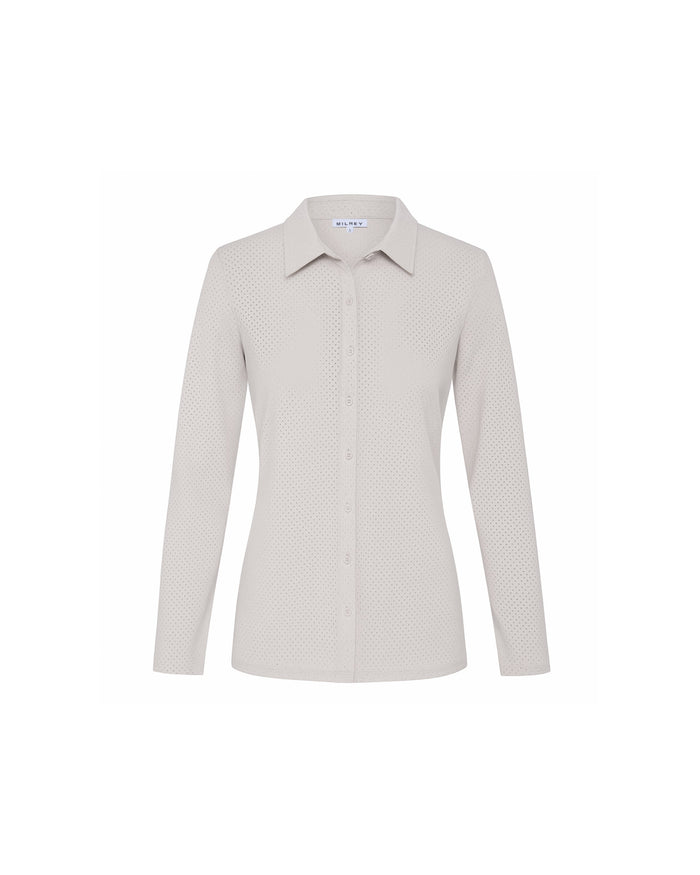 Milrey Callie Blouse Long Sleeve - Stone