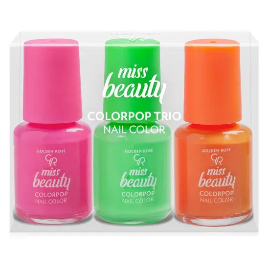 MISS BEAUTY [Pack of 3] NAIL COLORS