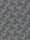 Modern Cubes - Geometric Wallpaper - Granite