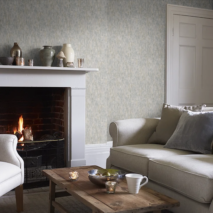 Modulo Textured Wallpaper - Blue