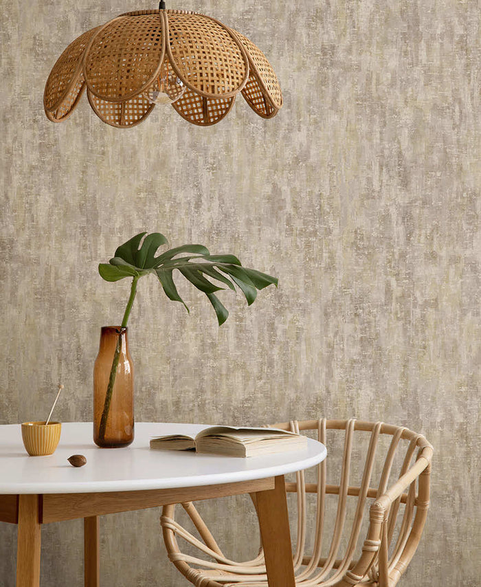 Modulo Textured Wallpaper - Rust