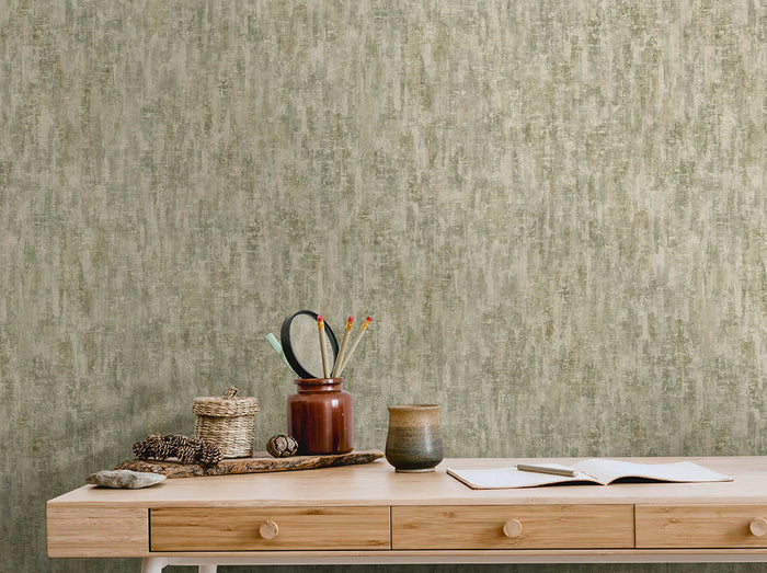 Modulo Textured Wallpaper - Sage