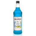 Monin Blue Cotton Candy Syrup Bottle - 1 Liter-Syrups-monin-Restaurant Supply Drop