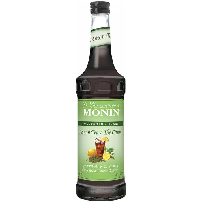Monin Lemon Tea Concentrate Syrup Bottle - 750ml-Syrups-monin-Restaurant Supply Drop
