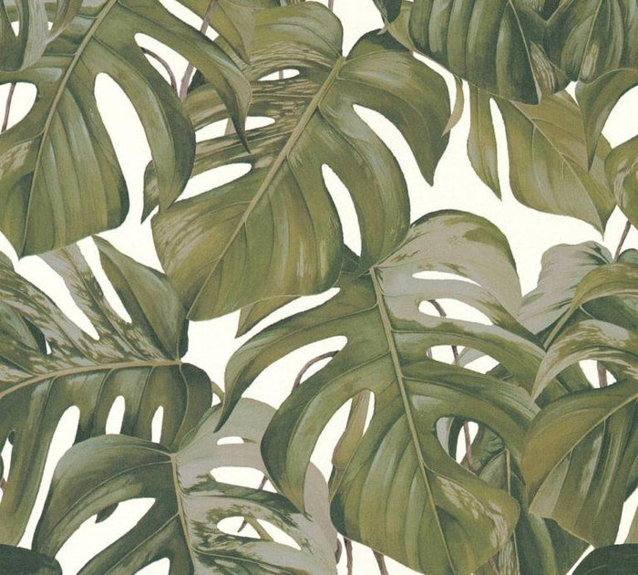 Monstera Dreams Wallpaper - Cream