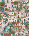 Monteroso – Coastal Town Wallpaper – Multi