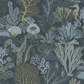Nautilus – Coral & Kelp Wallpaper – Navy