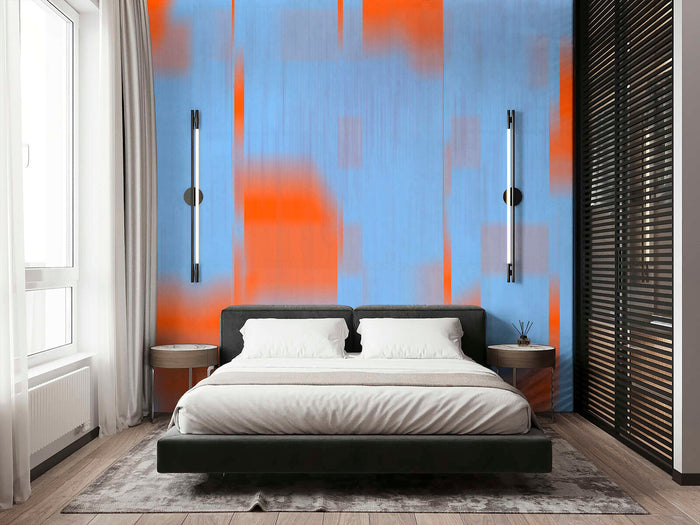 Neon Fade Wallpaper - Blue/Orange