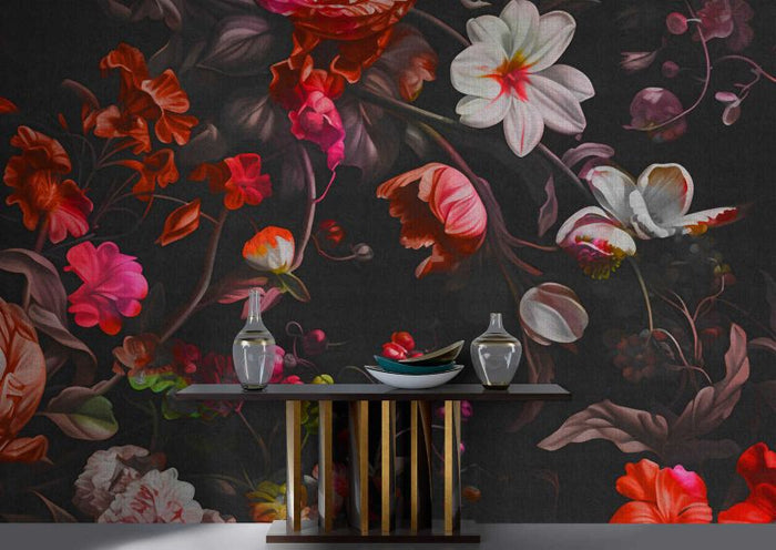 Neonbloom 1 - Custom Sized Wallpaper Mural (per m2)