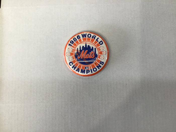 New York Mets 1986 World Series Champion Small Button