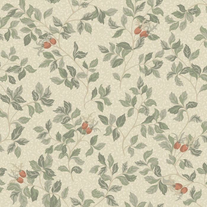 Nora Wallpaper - Beige/Green