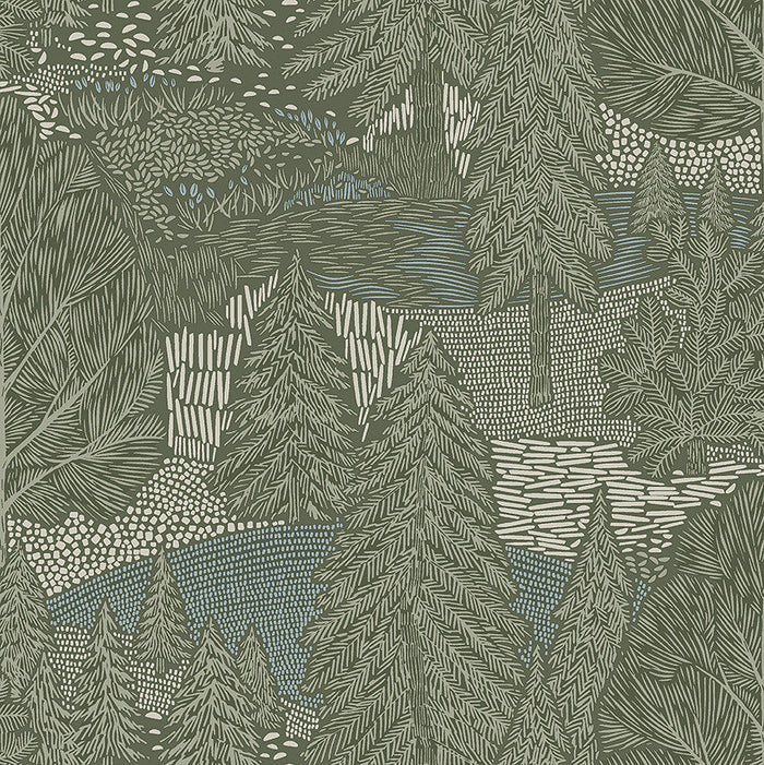 Northern Forest Wallpaper - 3 Colours