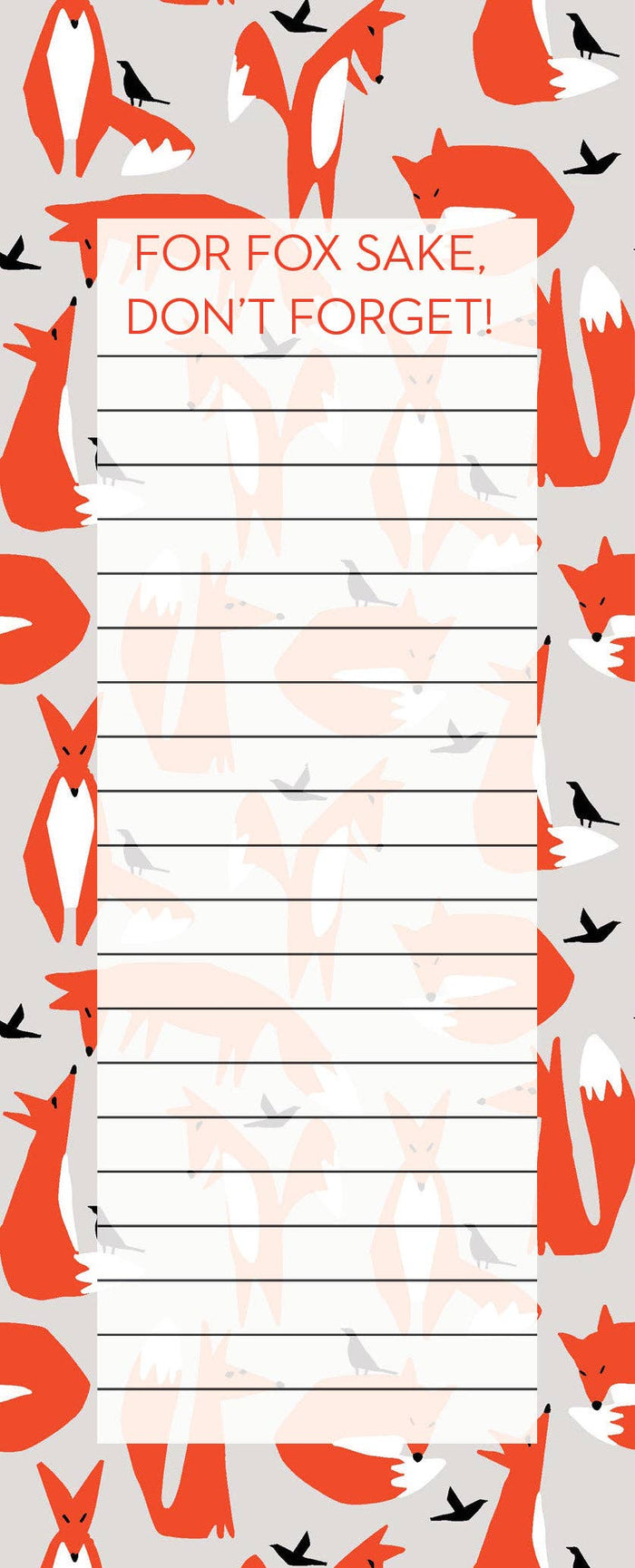 Notepad - For Fox Sake - Allgifts Australia -