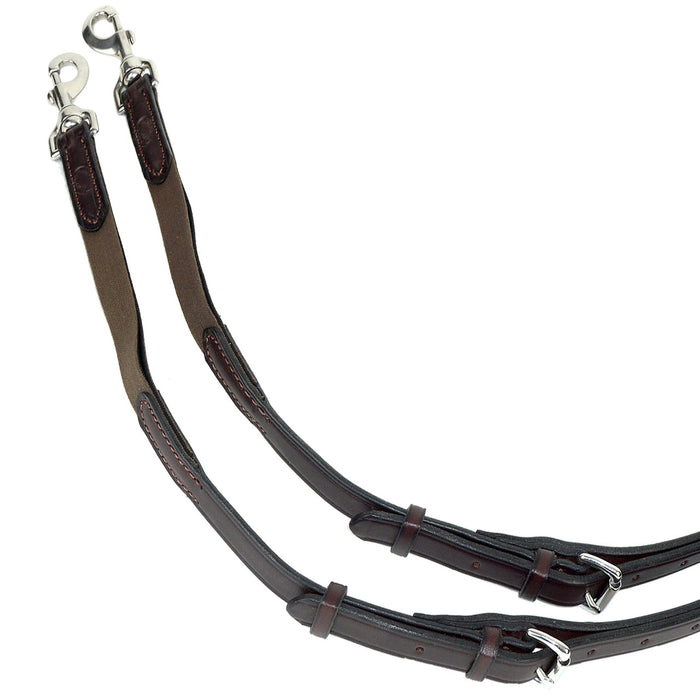 Nunn Finer Leather Side Reins with Elastic