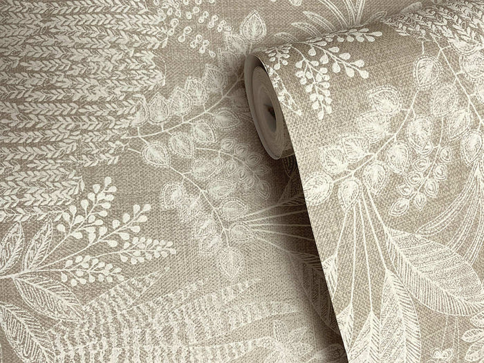 Oasis Wallpaper - Taupe
