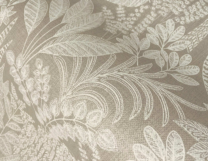 Oasis Wallpaper - Taupe