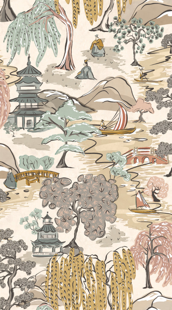 Oka Wallpaper - Perfect Almond