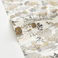 Olinda Garden Wallpaper - White Black Gold