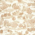 Olinda Garden Wallpaper - White Gold