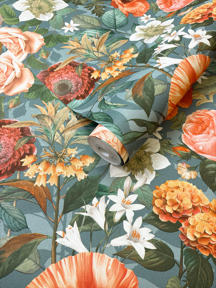 Olivia Floral Wallpaper – Celadon