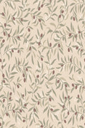 Olivia wallpaper in Burgundy, flat pattern