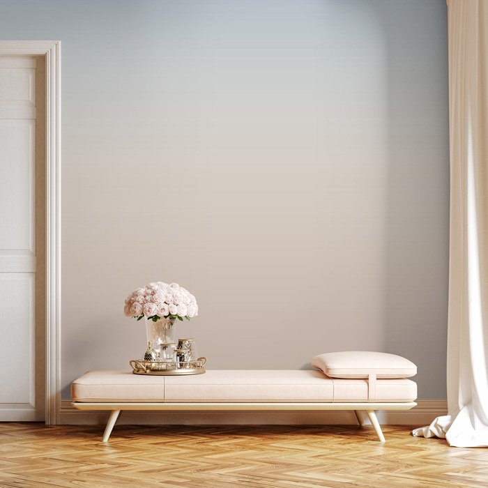 Ombre Wallpaper Hybrid Mural - Harmony (Brown + Blue)
