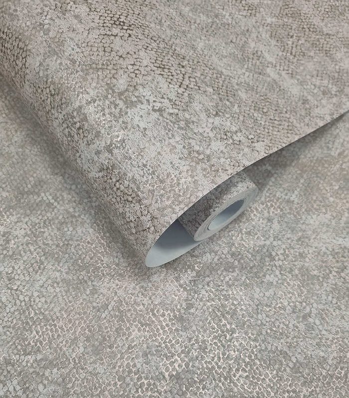 Ophidian Scaled Wallpaper - Grey