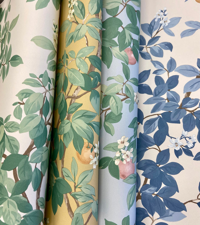 Orange Tree – Citrus Blossom Wallpaper – Ochre