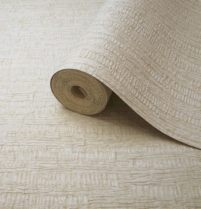 Ornella Bark Wallpaper - Cream