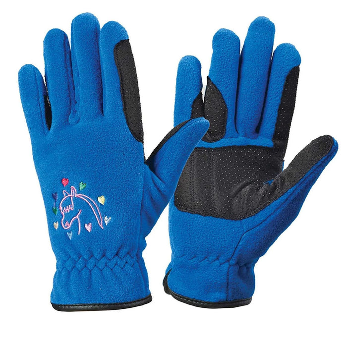 Ovation Horse N Heart Fleece Gloves- Child's