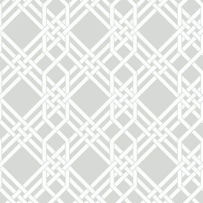 Pagoda Florence Broadhurst Wallpaper - Gray/White