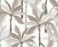 Palm Shadow Vinyl Wallpaper - Beige/Grey - Last 8 Rolls