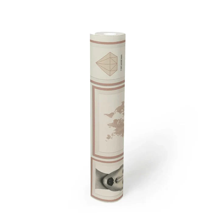 Parisian Portrait - Modern Wallpaper - Beige