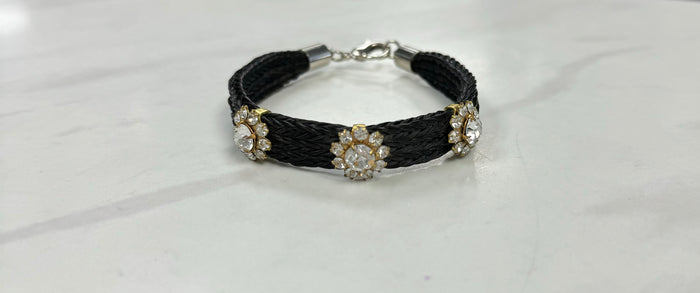 Peace Ponies Horse Hair and Rhinestone Bracelet