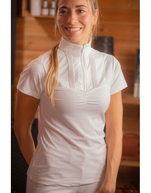 Penelope Florence Mesh Show Polo Shirt