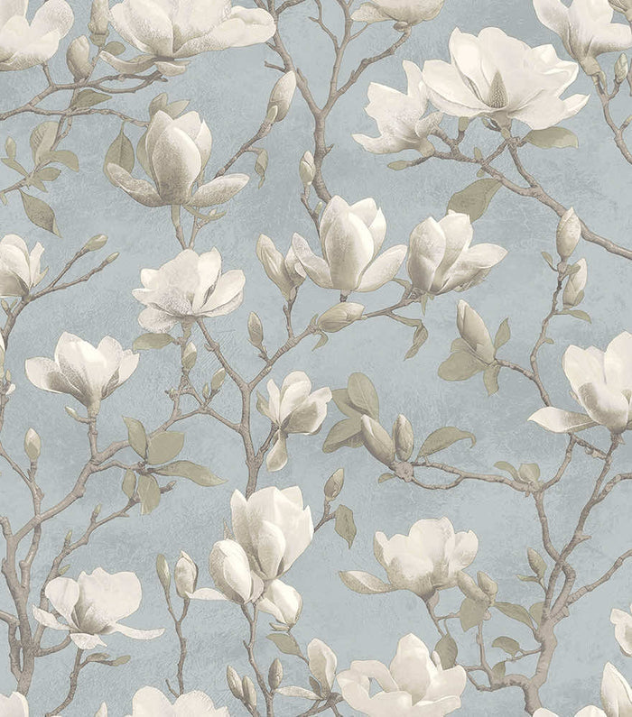 Petalina Textured Wallpaper -  Blue