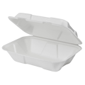 PFAS Free Compostable 9''x6'' Bagasse Food Containers - Karat Earth - 200 ct-To-Go Packaging-Karat-Restaurant Supply Drop