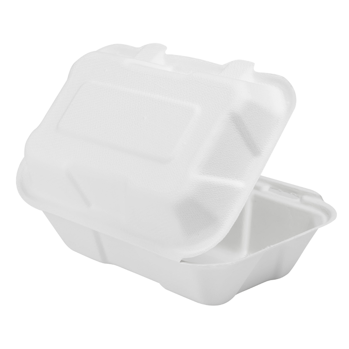 PFAS Free Compostable 9''x6'' Bagasse Food Containers - Karat Earth - 200 ct-To-Go Packaging-Karat-Restaurant Supply Drop