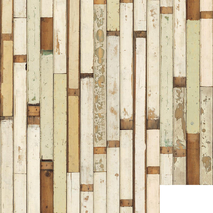 Piet Hein Eek 'Scrapwood Series' Wallpaper - White/Beige