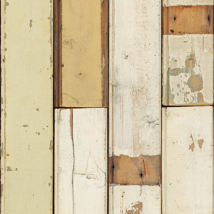 Piet Hein Eek 'Scrapwood Series' Wallpaper - White/Beige