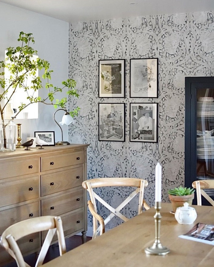 Pimpernel Wallpaper - Black Ink