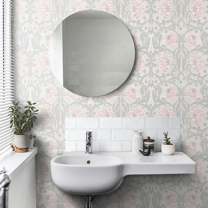 Pimpernel Wallpaper - Blossom/Mist