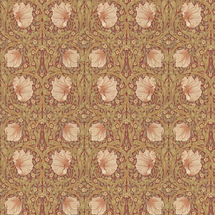 Pimpernel Wallpaper - Brick/Olive